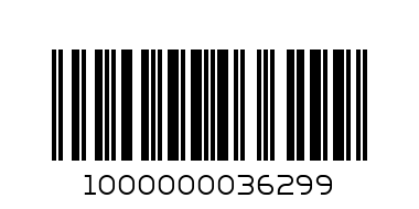 носки - Штрих-код: 1000000036299