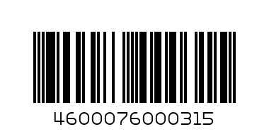 Российский коньяк трехлетний "Три звездочки" - Штрих-код: 4600076000315