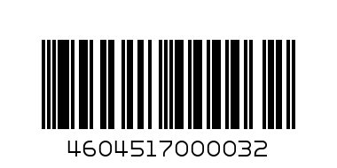 уксус 1л - Штрих-код: 4604517000032