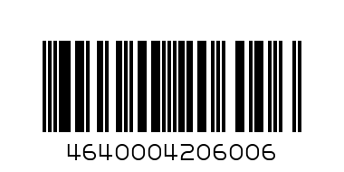 Печенье Зоология для детей 400 г - Штрих-код: 4640004206006