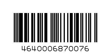 фасоль маленькая300г - Штрих-код: 4640006870076