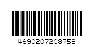 Папка А4 на молнии прозрачная - Штрих-код: 4690207208758