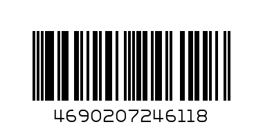 Папка-портфель с  6 отдел.БЮРО 0.7мм.синяя - Штрих-код: 4690207246118