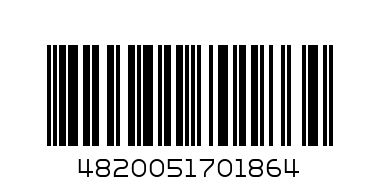 Кофе Черная карта Голд растворимый пакет - Штрих-код: 4820051701864