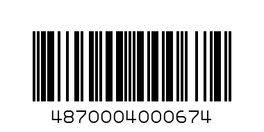 Пшеничная 0,25 водка - Штрих-код: 4870004000674