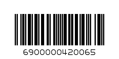 Штора для ванной В001 - Штрих-код: 6900000420065